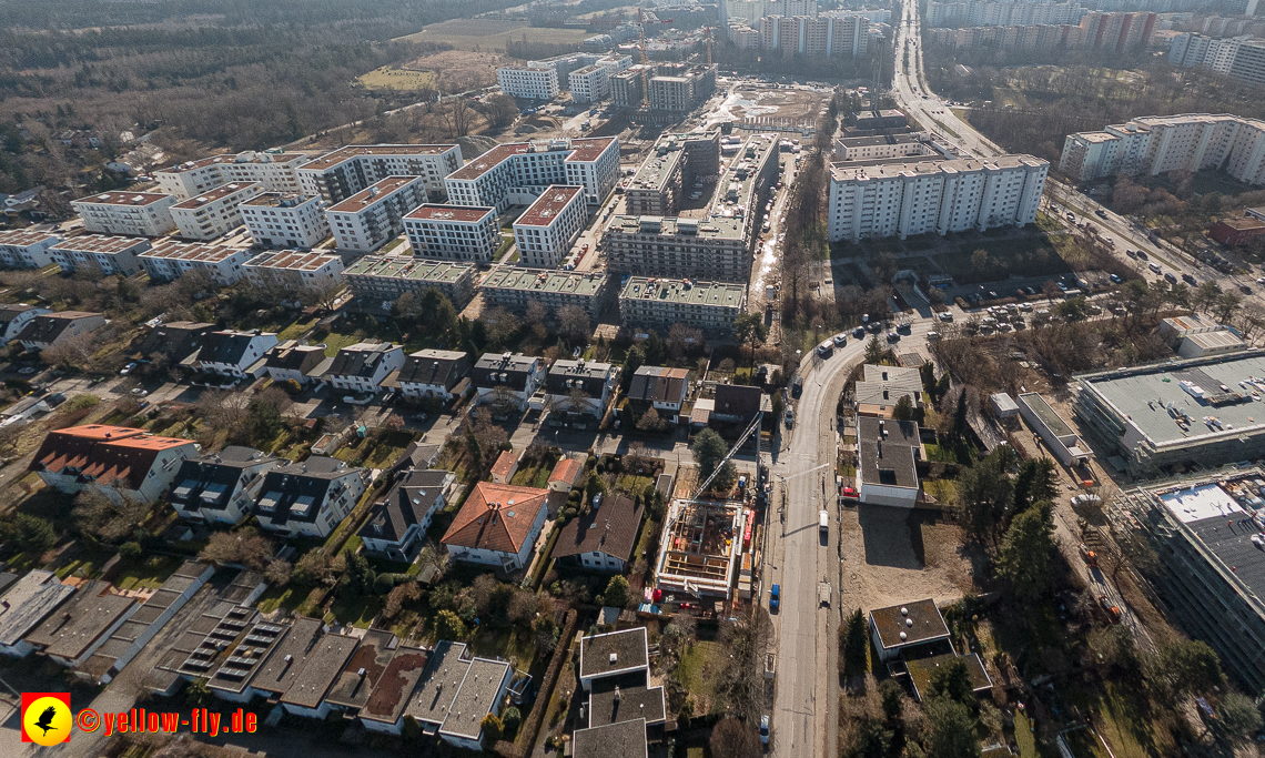 15.02.2023 - Baustell an der Niederalmstraße 16 aus der Luft